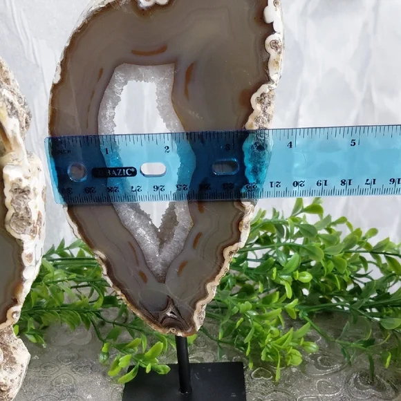 Natural Agate Geode Bookends - Picture 12 of 16